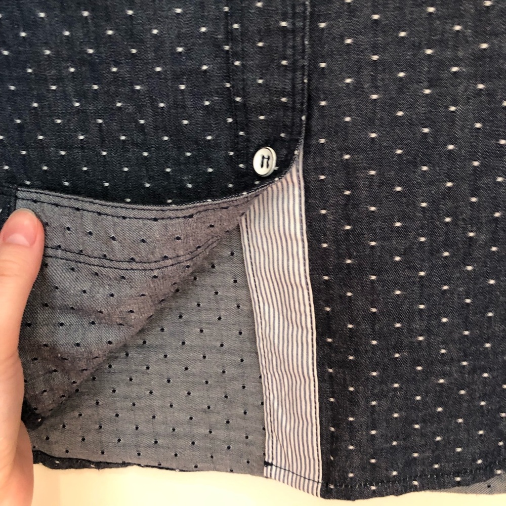 Under Skies Polka Dot Button Down - Picture 4 of 9